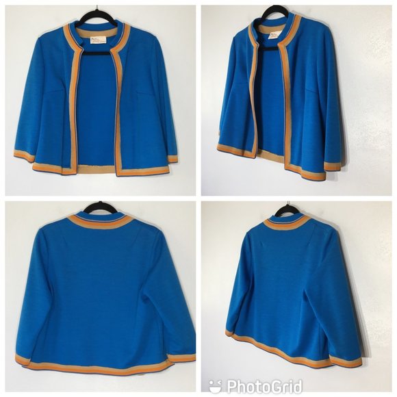 Vintage Dresses Vintage 6s Two Piece Dress Set Mod Scooter Dress